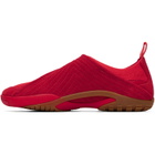 Lanvin Red LNV1 Knit & Suede Sneakers