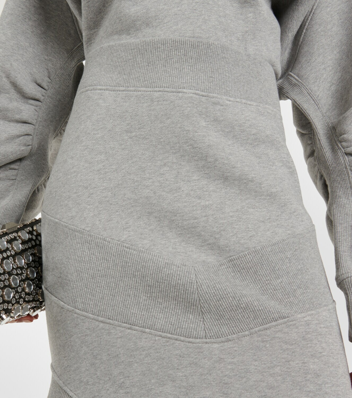 The Attico Cotton jersey asymmetrical maxi skirt The Attico