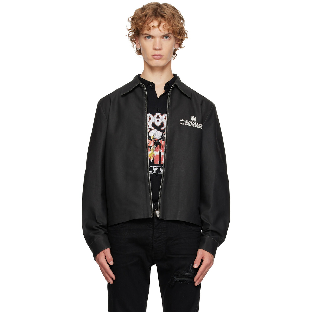 AMIRI Black MA Hollywood Blouson Jacket