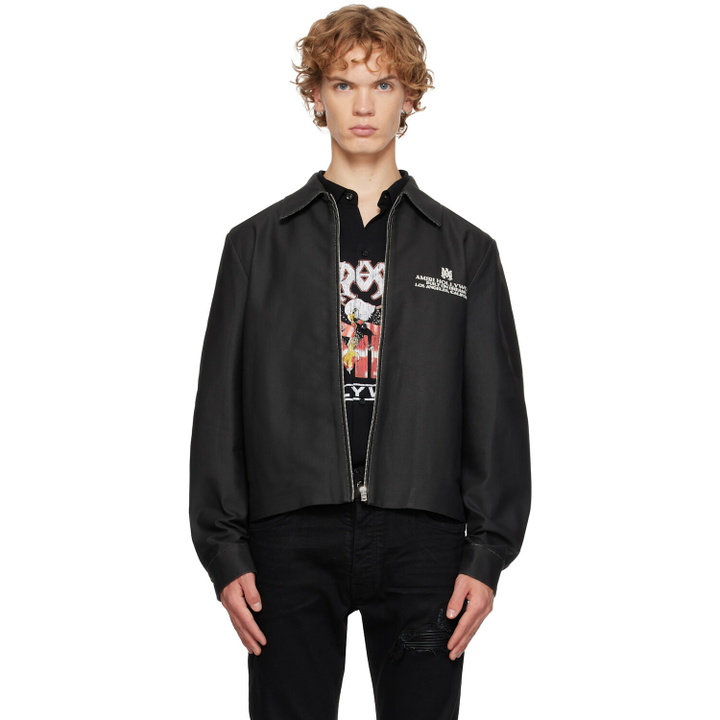 Photo: AMIRI Black MA Hollywood Blouson Jacket