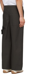 Courrèges Gray Hammer Cotton Short Trousers