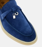 Loro Piana Summer Charms Walk suede loafers