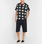 visvim - Camp-Collar Printed Silk and Cotton-Blend Shirt - Men - Black