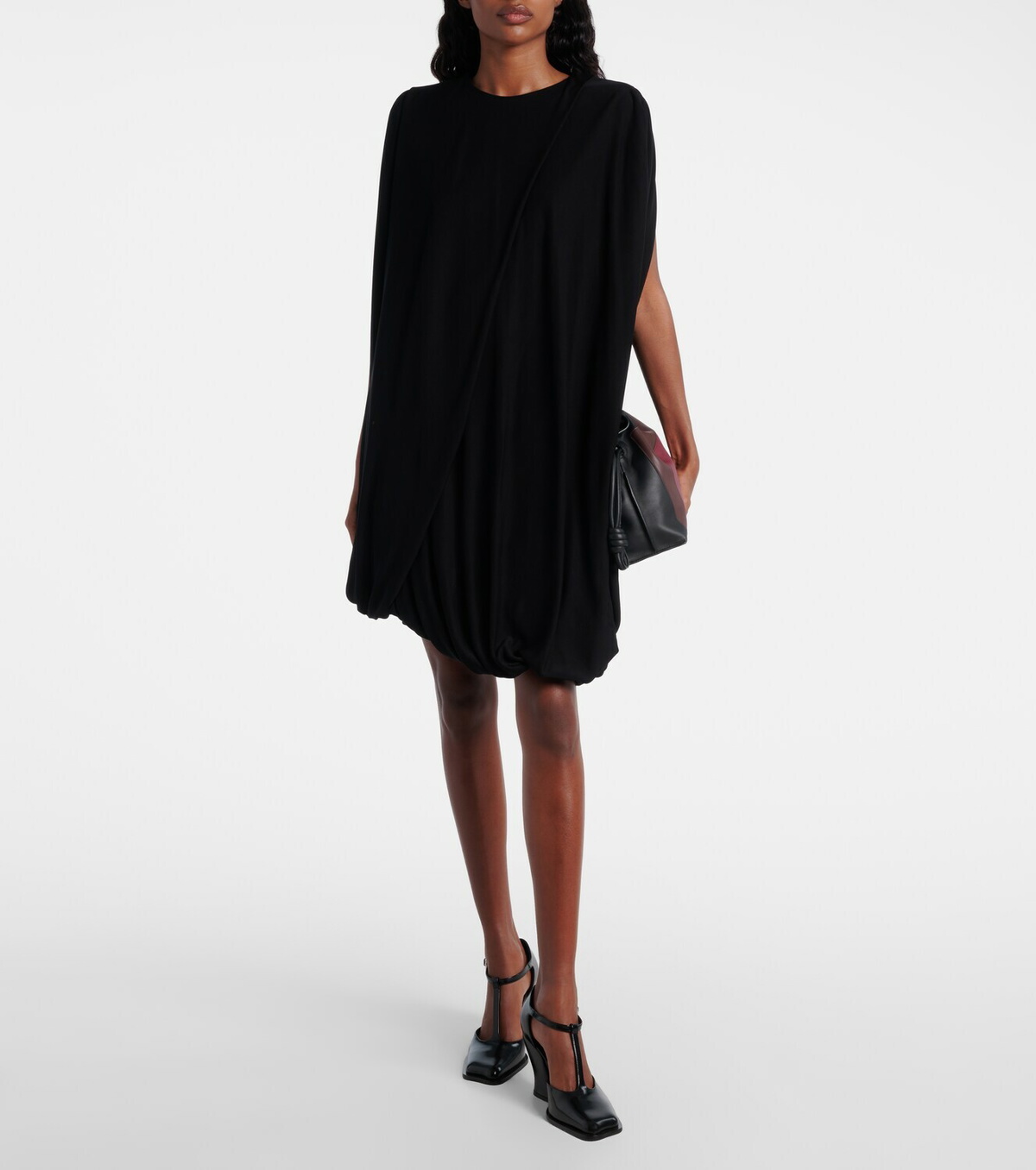 Loewe Asymmetric draped minidress