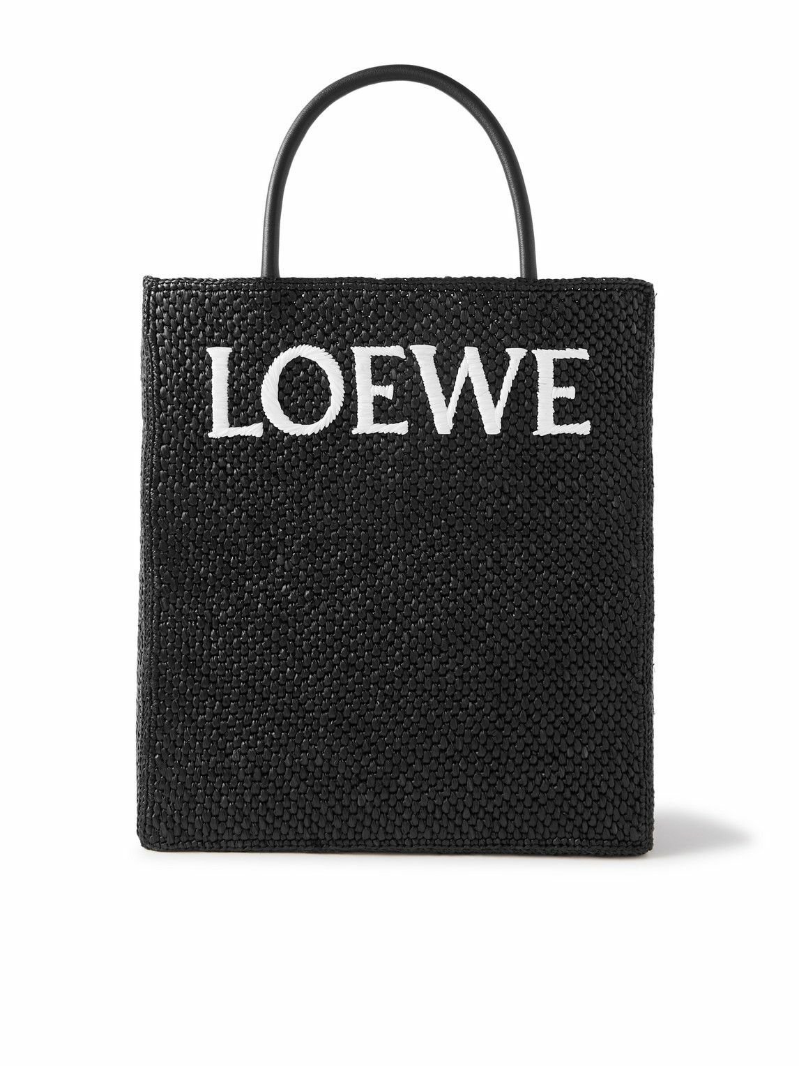 LOEWE - Standard A4 Logo-Embroidered Raffia Tote Bag Loewe