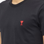 AMI Men's Small A Heart T-Shirt in Black