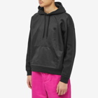 Valentino Men's Nylon Panel Popover Hoody in Nero