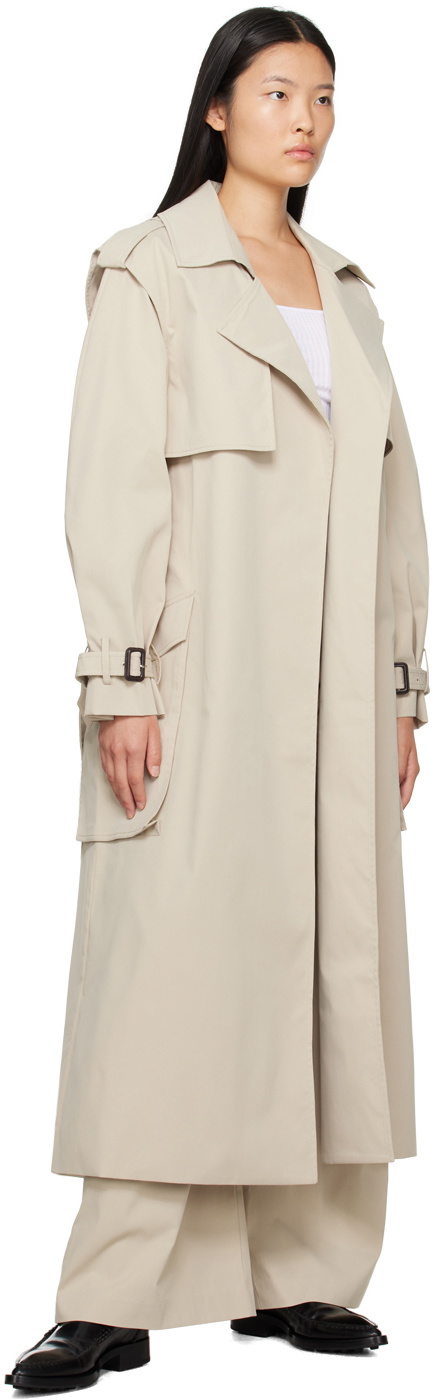 CAMILLA AND MARC Beige Simona Trench Coat