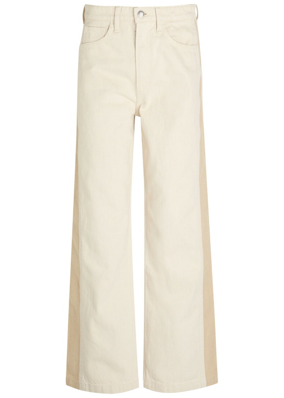 Photo: Rag & Bone Logan Panelled Wide-leg Jeans Cream