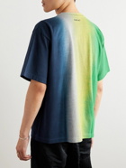 Sacai - Tie-Dyed Cotton-Jersey T-Shirt - Green