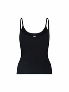 Courrèges Logo Ribbed Top