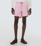 Loro Piana Bay linen Bermuda shorts