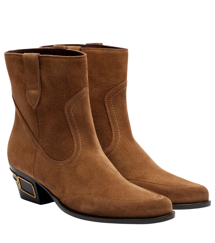 Photo: Etro Suede ankle boots