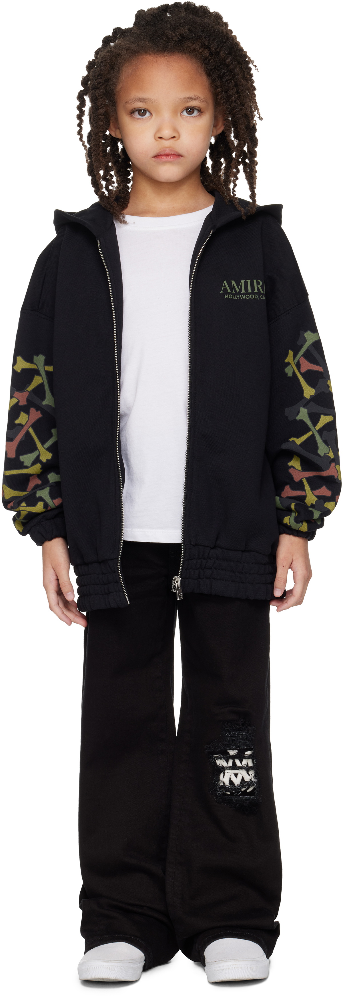 AMIRI Kids Black MA Patch Jeans