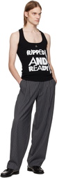 Vivienne Westwood Black 'Ripped & Ready' Tank Top