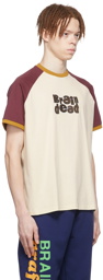 Brain Dead Beige Cotton T-Shirt
