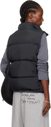 Stone Island Black G100003 Crinkle Reps Recycled Nylon Down Vest