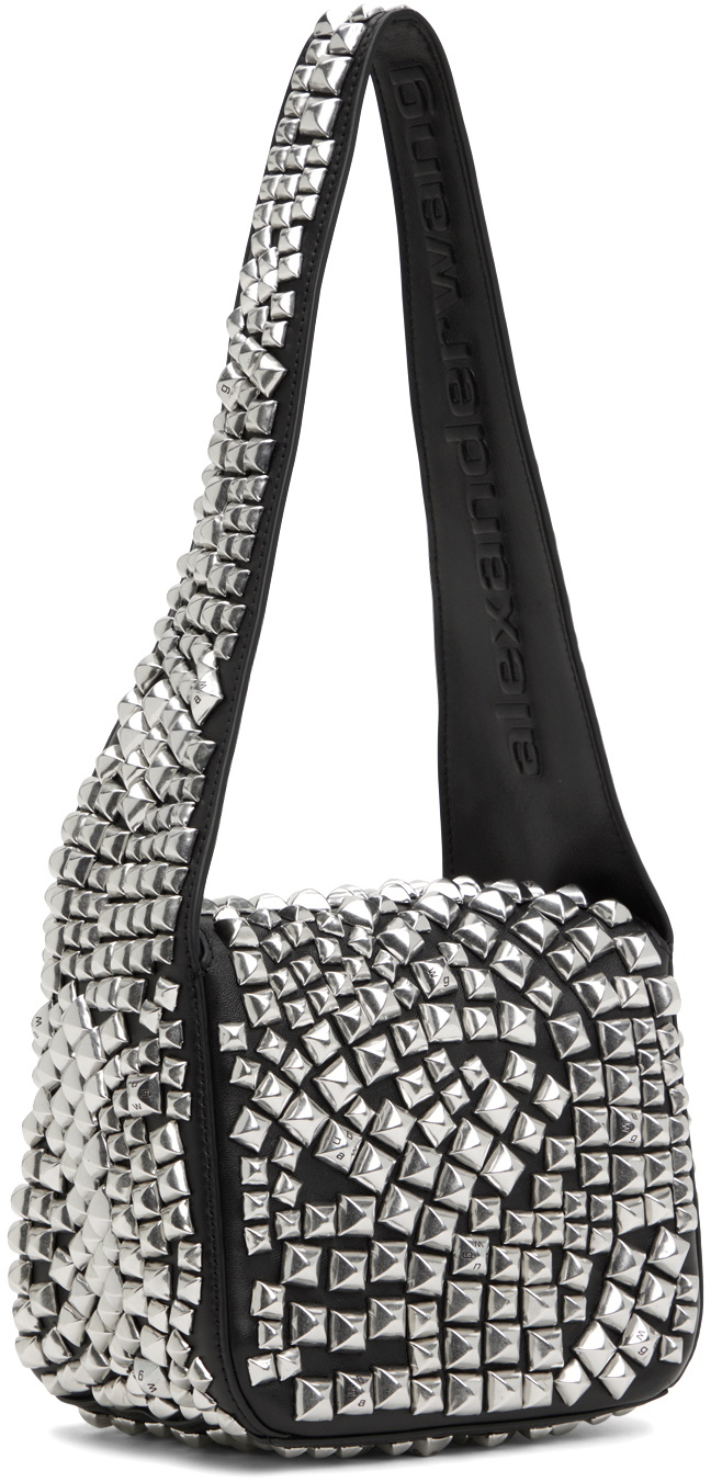 Alexander Wang Black & Silver Spike Small Bag Alexander Wang
