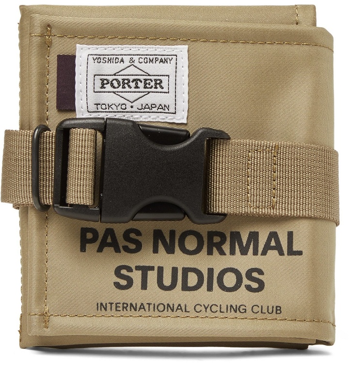 Photo: Pas Normal Studios - Porter-Yoshida & Co Logo-Print Shell Pouch - Neutrals