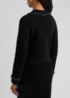 Huishan Zhang Bethany Bouclé-knit Jumper Black