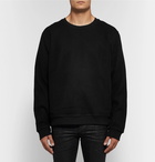 RtA - Mesh and Loopback Cotton-Jersey Sweatshirt - Black