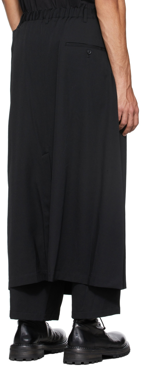 Yohji Yamamoto Black Wrap Pants Yohji Yamamoto