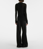 Rick Owens Bias cady crêpe cady wide-leg pants