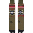 Ayame Socks x Maharishi Broken Arrow Tabi Sock in Hill Tribe