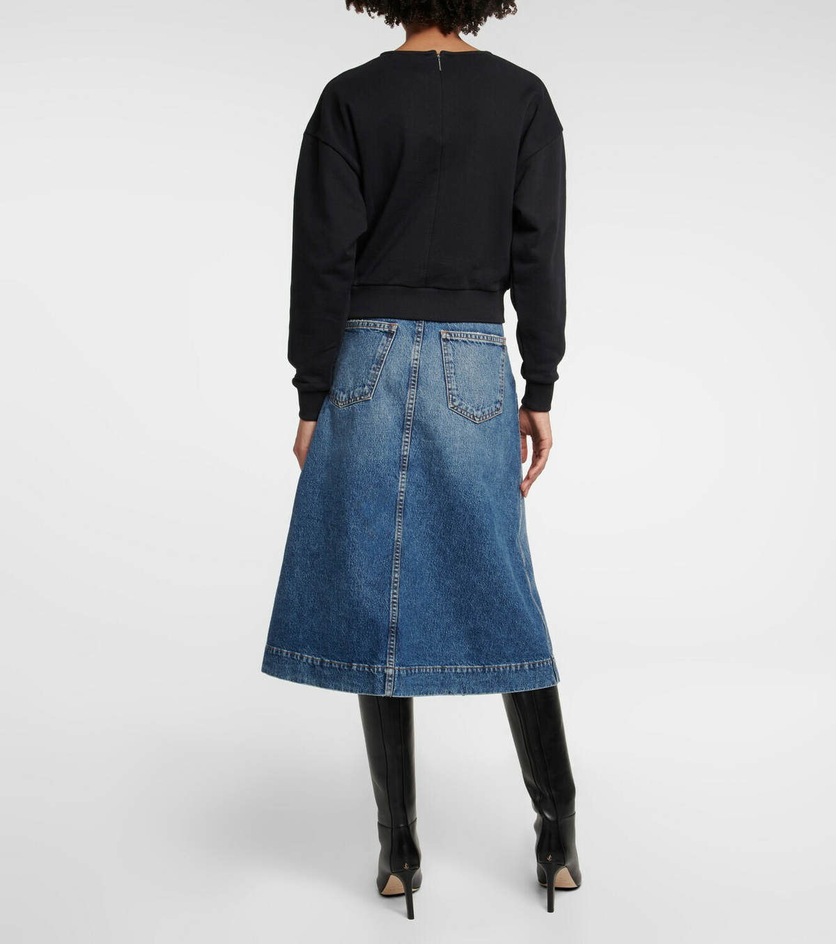 Christopher Kane - Embellished cropped sweatshirt