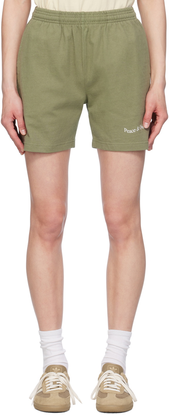 Museum of Peace & Quiet Khaki Wordmark Shorts