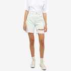 Calvin Klein Women's Bermuda Mum Denim Short in Denim Light