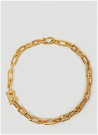 B Link Necklace in Gold