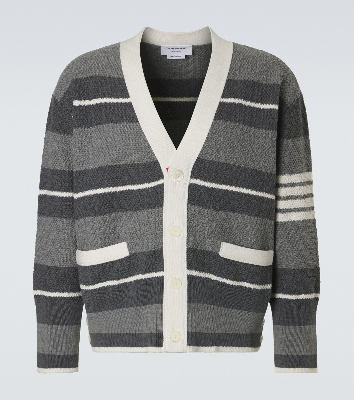 Thom Browne Striped cotton cardigan