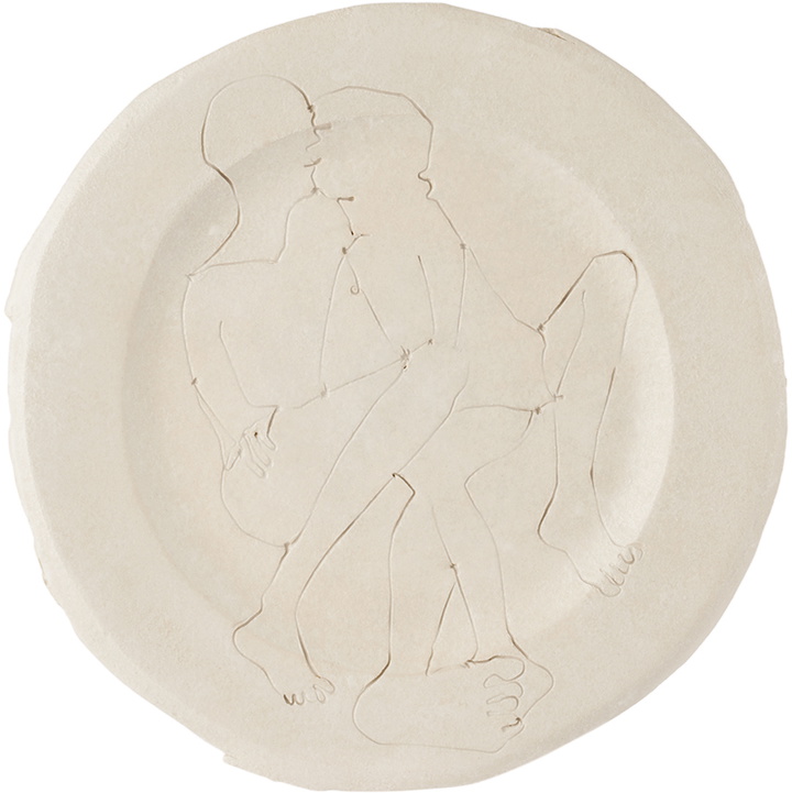 Photo: Yellow Nose Studio SSENSE Exclusive White Self Portrait Dinner Plate