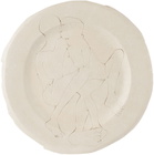 Yellow Nose Studio SSENSE Exclusive White Self Portrait Dinner Plate