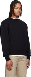 Burberry Black Check Label Cotton Hoodie