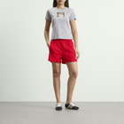 Adidas Women's Firebird Shorts in Better Scarlet/White