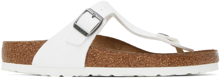 Photo: Birkenstock White Gizeh Sandals