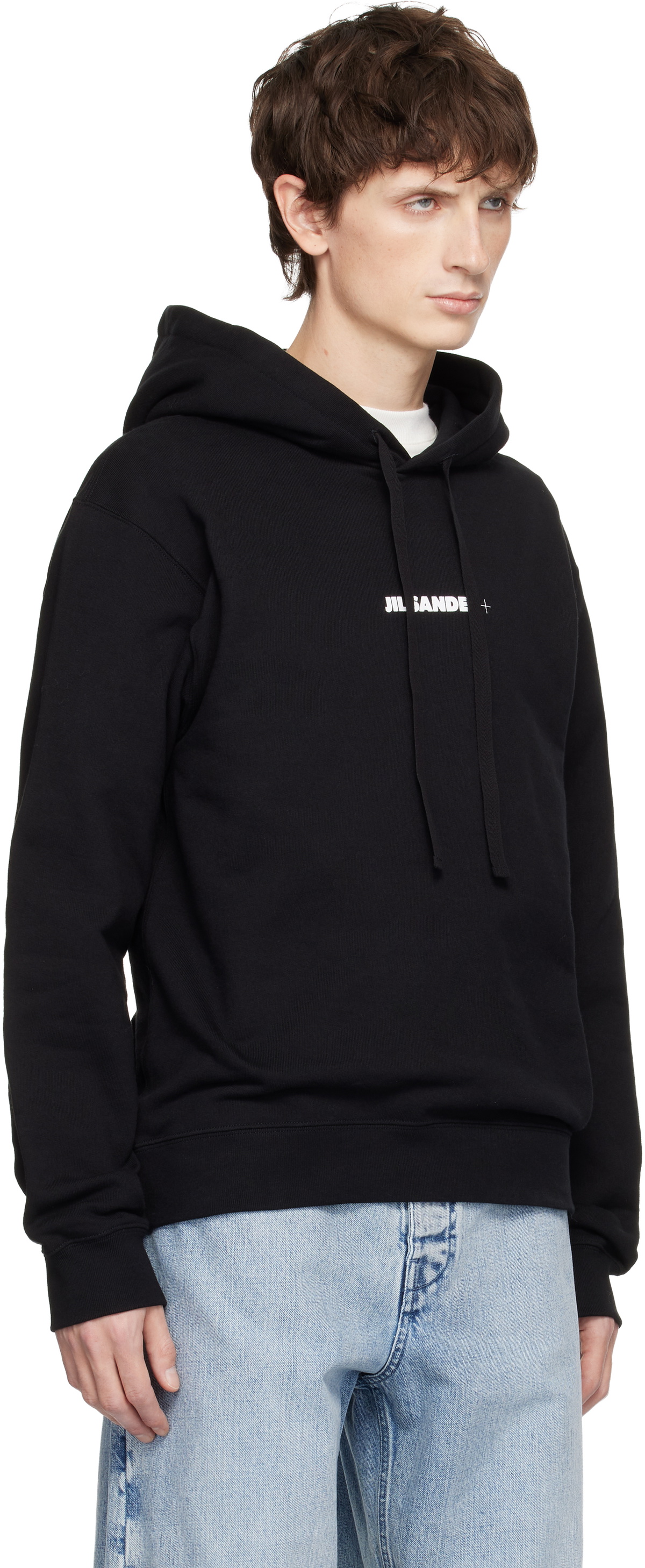 Jil Sander Black Logo Hoodie