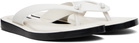 Jil Sander White Thong Sandals