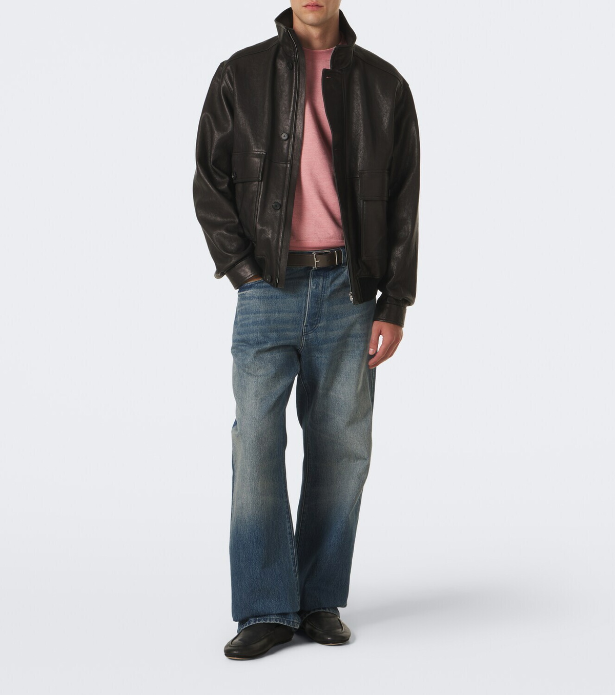 Auralee Cotton, wool, and silk sweatshirt