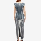 KNWLS Women's Raze Long Dress in Washed Grey
