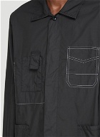 Contrast-Stitch Shirt in Black