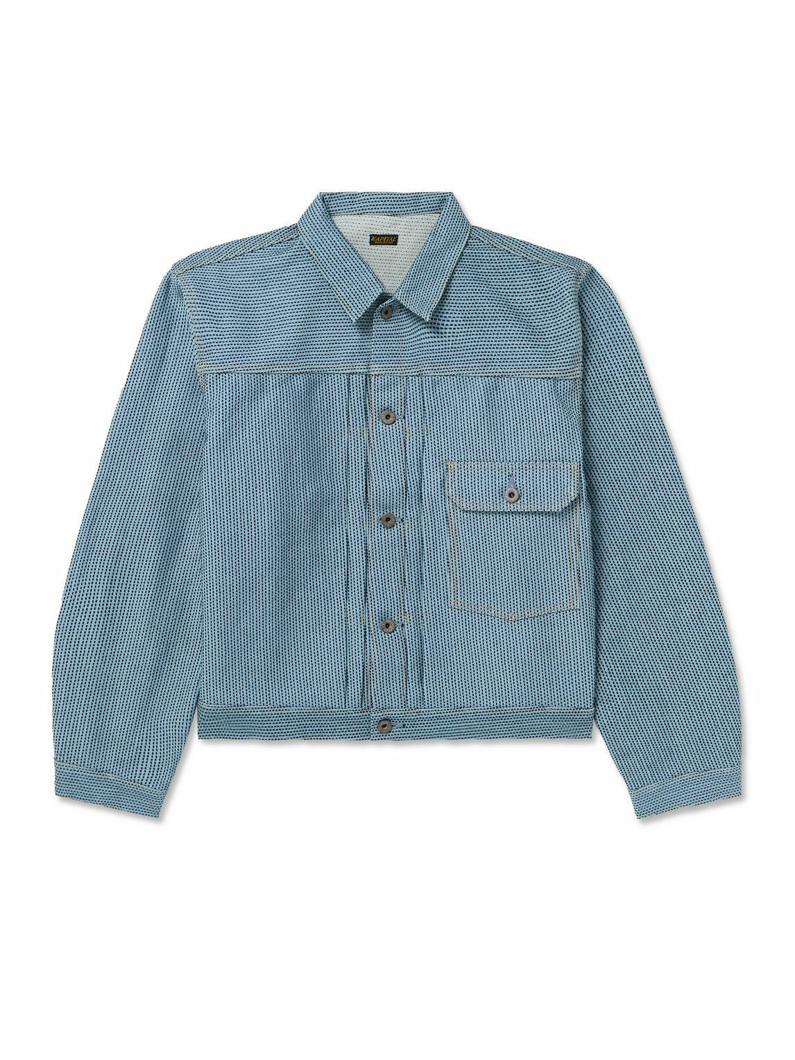 Amazon.com: Kapital, Pre-Loved Men's Century Denim Jacket, X