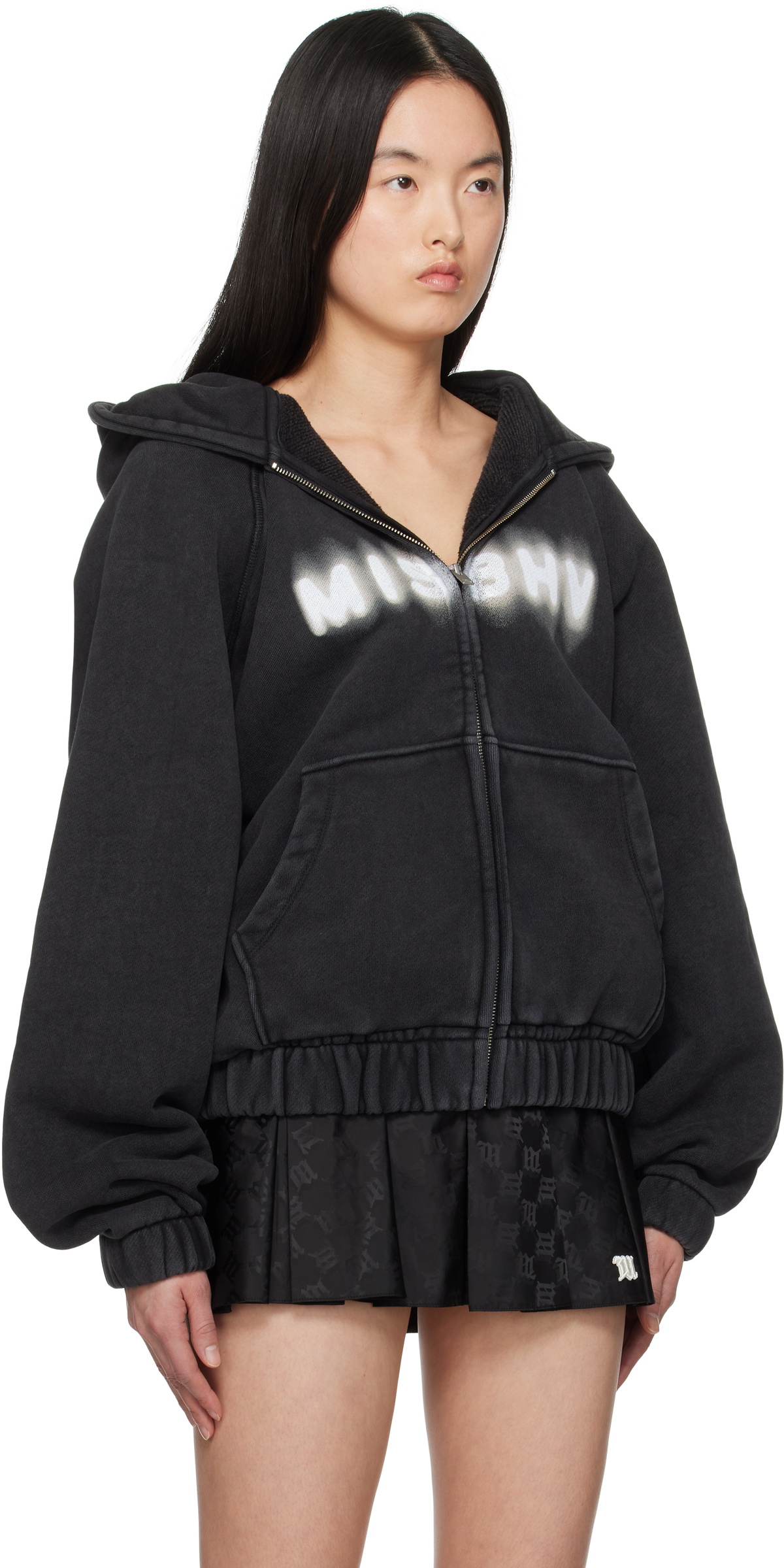 MISBHV Black Logo Community Zipped Hoodie