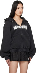MISBHV Black Logo Community Zipped Hoodie