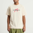 Café Mountain Men's Note T-Shirt in Vintage Ivory And Lupin