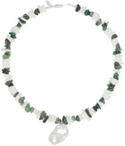 Santangelo SSENSE Exclusive Off-White & Green Kitano Necklace