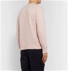 Officine Generale - Clement Pigment-Dyed Loopback Cotton-Jersey Sweatshirt - Pink