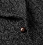 Polo Ralph Lauren - Shawl-Collar Cable-Knit Wool and Cashmere-Blend Cardigan - Black